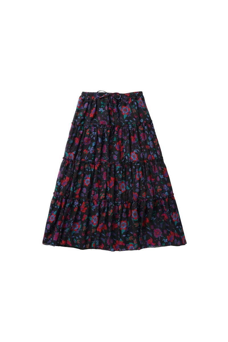 Zaikamoya Purple Flower Olivia Skirt – Young Timers Boutique