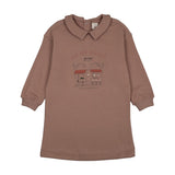Analogie Dried Rose Cafe Sweatshirt Dress