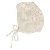 Lilette Cream Chunky Knit Bonnet