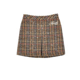 Philosophy Brown Houndstooth Skirt