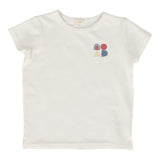Lil Legs White Geometric Tee