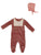 Kipp Pink Bisous Footie & Bonnet Set