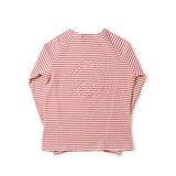 Birnham On The Sea Cherry Stripe Crew Tee