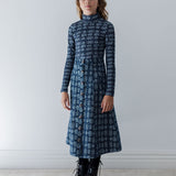 Steph Fleur De Lis Print Denim Skirt