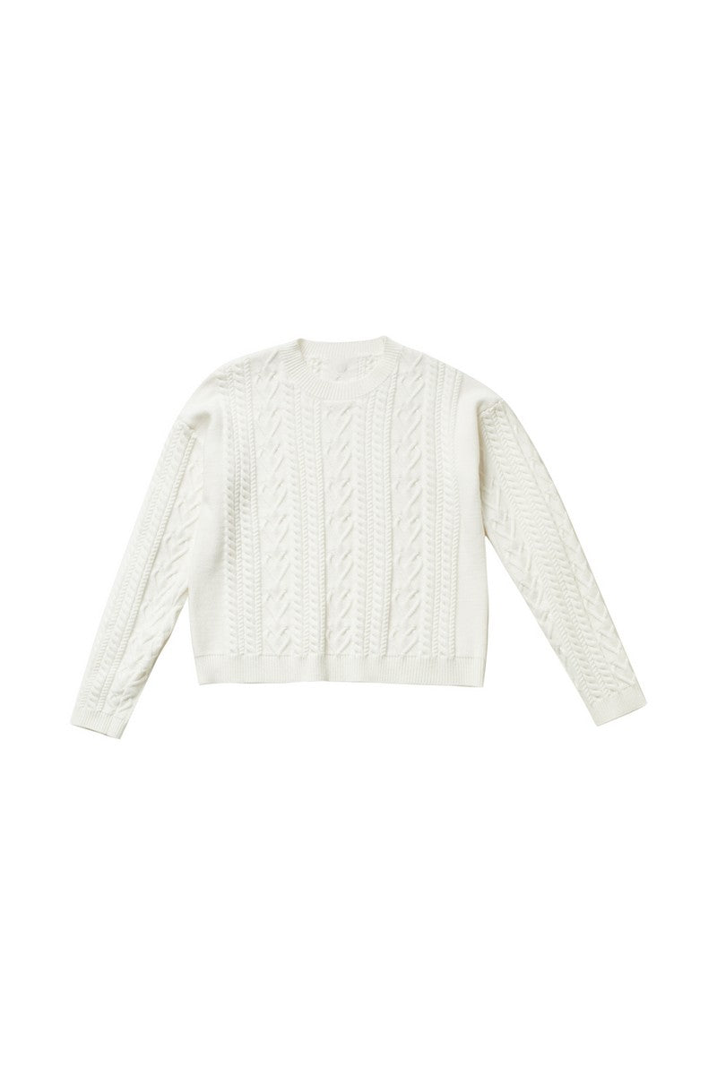Elle Oh Elle Ivory Sweater With Hearts