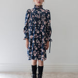 Steph Lilac Floral Print Cord Dress