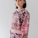 Steph Blurred Floral Print Sweatshirt