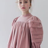 Steph Dusty Lilac Cord Pleat Sleeve Dress