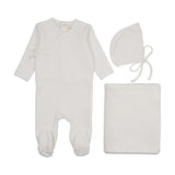 Mema Winter White Velour Mock Wrap Take Me Home Set