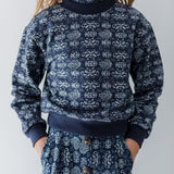 Steph Fleur De Lis Print Sweatshirt