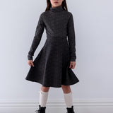Steph Vine Print Turtle Neck Top