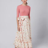Elle Oh Elle Pink Floral Raquel Skirt