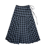 Elle Oh Elle Black/Blue Plaid Fernanda Skirt