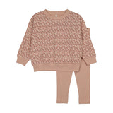 Lilette Dusty Pink Dahlia Vines Toddler Set
