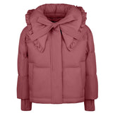 Pramie Berry Collared Bow Coat