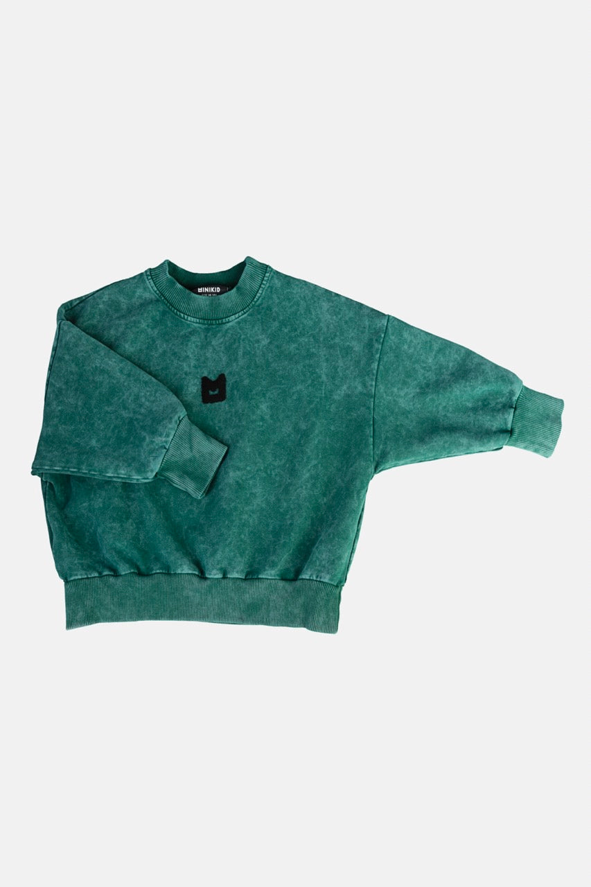 Minikid Vintage Green Sweatshirt