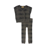 Le Bourdon Grey Knit Vest Set