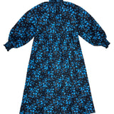 Zaikamoya Blue Flowers Antoinatte Dress