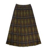Zaikamoya Brown/Yellow Plaid Pippa Skirt
