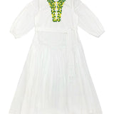 Elle Oh Elle White Lemon Embroidery Dress