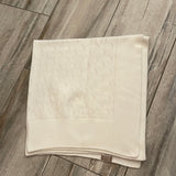 Carmina White Knit Blanket
