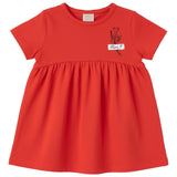 Mini P Red Tab Dress