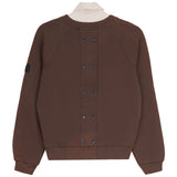 G-Degree Brown Back Snaps Detail Sweater