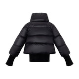 Ellabee Black Darcy Down Bomber Coat