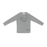 Coco Blanc Grey Ruffle Bib Sweater