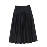 Valentina Black Taffeta Pocket Skirt
