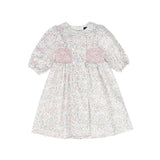 Bamboo Multi Floral Smocked Dress