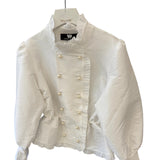 Venera Arapu White Snow Blouse