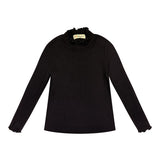 Teela Black Mockneck Top