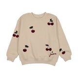 Analogie Ecru Cherry Patch Sweatshirt