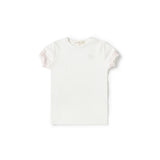 Birnham On The Sea White/Pink Smocked Tee