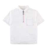 Gingersnaps White Zipper Lorenzo Shirt