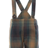 Pernille Green Plaid Wool Joey Suspender Shorts