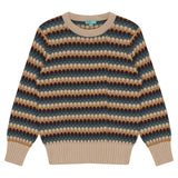 Pompomme Blue Bubble Knit Sweater