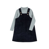 Ely's & Co Blue Floral Dot Collection Mockneck