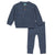 Pompomme Blue Argyle Knit Set