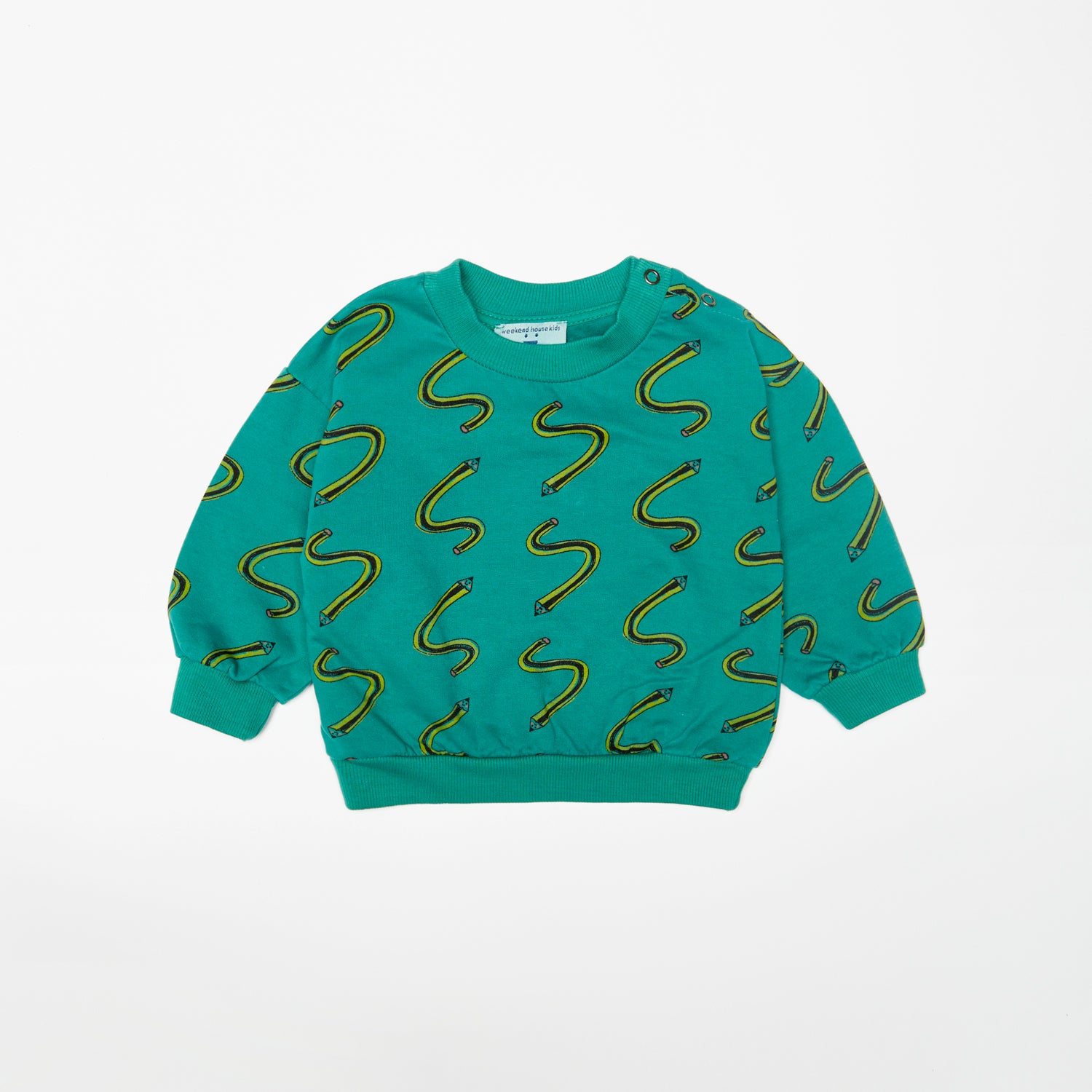 Weekend House Green Pencil Baby Sweatshirt