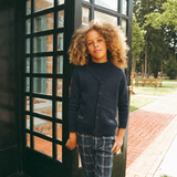Looms Blue Plaid Collection Cardigan