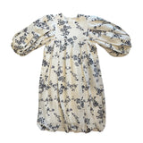 Alitsa Navy Print Muslin Dress