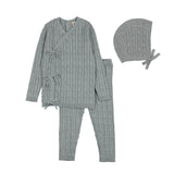 Teela Powder Blue Side Knit Set