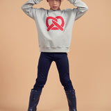 Teela Grey Pretzel Sweatshirt