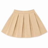 Teela Oat Wool Pleated Skirt