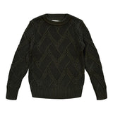 Teela Olive Geo Sweater