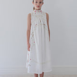 Petite Amalie White Cross Stitch Jumper