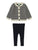 Fub Ecru/Dark Navy Knit Set