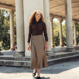 Soir Cocoa Sloan Midi Skirt